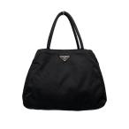 PRADA◆プラダ/トートバッグ/ナイロン/ブラック