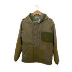 HOLLYWOOD RANCH MARKET◆ハリウッドランチマーケット/パッチワーク/ジャケット/M/コットン/カーキ/無地