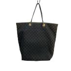 ショッピングＧＧキャンバス GUCCI◆トートバッグ_GGキャンバス/キャンバス/BLK/総柄
