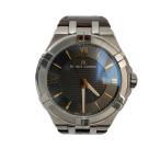 MAURICE LACROIX◆クォーツ腕時計/アナログ/レザー/BLK/BRW/AX39550/アイコン