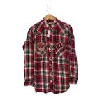 ショッピングネルシャツ BIGMAC◆80s/ヘビネル/ネルシャツ/M/コットン/RED/チェック