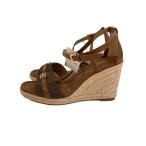 MICHAEL KORS*Mandy Signature Logo and Leather Wedge Sandal/US7/40R5MAMS2B