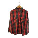 ネルシャツ/--/--/RED/チェック