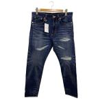 uniform experiment◆DAMAGED DENIM TAPERED PANTS/ボトム/3/デニム/IDG/UE-232006//