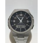 CASIO* солнечный наручные часы *WAVECEPTOR/ Digi-Ana /SLV