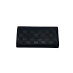 ショッピングVUITTON LOUIS VUITTON◆ポルト・フォイユ・ブラザ_ダミエ・アンフィニ/レザー/BLK/メンズ