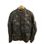 HOLYFREEDOM/シングルライダースジャケット/L/レザー/BLK