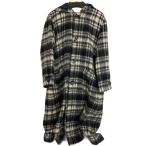 Y*s for men workshop* полупальто "даффл коут" /--/ шерсть /BLK/ проверка /0144-05144-21