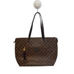 ショッピングLOUIS LOUIS VUITTON◆イエナMM_ダミエ・エベヌ/PVC/ブラウン/N41013