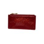 LOUIS VUITTON◆ポシェット・クレNM_モノグラム・ヴェルニ/エナメル/レッド/総柄/レディース//