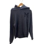 ショッピングmoncler MONCLER◆使用感/ニット・セーター(厚手)/L/ウール/グレー/無地/I20919G00003