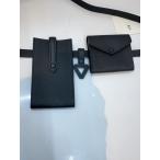 THE RERACS*REAW/RACS BELT BAG/ сумка-пояс / кожа / черный /22FW-REAC-022-J