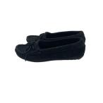 ショッピングMINNETONKA MINNETONKA◆シューズ/--/BLK/スウェード