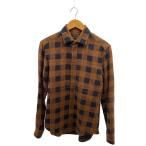 ショッピングダミエ LOUIS VUITTON◆長袖シャツ/S/コットン/ブラウン/ダミエ・マサイチェックシャツ//