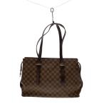 ショッピングダミエ LOUIS VUITTON◆チェルシー_ダミエ・エベヌ/ブラウン/トートバッグ/N51119/ハンドバッグ