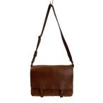 GAP◆ショルダーバッグ/レザー/BRW