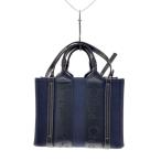 ショッピングchloe Chloe◆ショルダーバッグ/キャンバス/NVY/無地