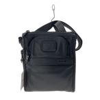 TUMI◆ショルダーバッグ/レザー/BLK/�