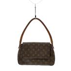 LOUIS VUITTON◆ミニ・ルーピング_モノグラム・キャンバス/PVC/BRW