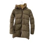 ショッピングduvetica DUVETICA◆CARYSDUE/ロングダウンジャケット/38/ナイロン/KHK/1162-RLW