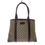 ショッピングgucci GUCCI◆トートバッグ_GGスプリーム/PVC/BRW