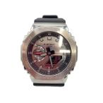 ショッピングmetal CASIO◆G-SHOCK Metal Covered クォーツ シルバー ブラック/GM-2100-1AJF