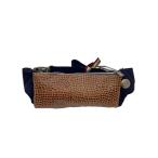 Orobianco*Croco Nylon Bodybag/ кожа ( Brown )/ нейлон ( темно-синий )//