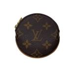 LOUIS VUITTON◆ポルト・モネ・ロン_モノグラム・キャンバス/M61926/PVC/BRW/レディース
