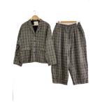 soulberry◆セットアップ/LL/ウール/GRY/チェック/j8a0357