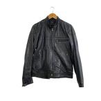 HYSTERIC GLAMOUR◆レザージャケット・ブルゾン/M/レザー/BLK/4lb-1552