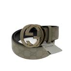 GUCCI* ремень _ Guccisima _ Inter locking G/--/WHT/ общий рисунок / мужской 