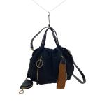 SEE BY CHLOE◆2way/タグフロウ/ショルダーバッグ/ナイロン/BLK//