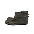 ショッピングMINNETONKA MINNETONKA◆ブーツ/24cm/GRY/スウェード