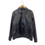 ショッピングzara ZARA◆ジャケット/L/フェイクレザー/BLK