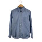 individualized shirts◆長袖ボタンダウンプルオーバーシャツ/--/コットン/BLU