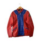 HONDA◆レザージャケット・ブルゾン/42/レザー/RED/無地