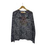 EVISU◆Y2K/EU ED/スカル/ビーズ/長袖Tシャツ/L/コットン/GRY/カモフラ