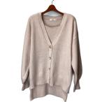 ショッピングニットワンピ SNIDEL◆ビッグカーデ&ミニニットワンピ/セットアップ/one/ポリエステル/PNK/無地/SWNO24110