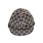 GUCCI* Flat козырек шляпа / шляпа / хлопок / бежевый /792488/GG образец / с биркой /? NULL?