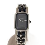 CHANEL◆腕時計/アナログ/ステンレス/BLK/SLV/SS/H0451