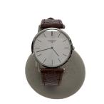 LONGINES◆LA GRANDECLASSIC/クォーツ腕時計/アナログ/レザー/シルバー/ブラック/L4.709.4//