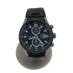 TAGHeuer◆Carrera Calibre Heuer 01/自動巻腕時計/ブラック/CAR201Z-0
