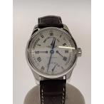 LONGINES◆自動巻腕時計/マスターコレクション/アナログ/レザー/SLV/BRW/20260425日差+4//
