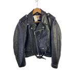 ショッピングschott Schott◆ダブルライダースジャケット/38/レザー/BLK/618