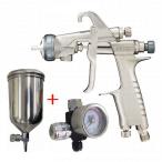 ( ограниченное количество )(K.V)ane -тактный Iwata (iwata) распылительный пистолет KIWAMI-1-14B8 форсунка калибр :1.4mm 400ml свободный угол cup PC-400SB-2LF* под рукой манометр имеется комплект 