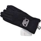 手袋 レディース アンテプリマ ブランド カシミヤ混 スパンコール ピクセル パンダ スマホ対応 黒 ブラック かわいい プレゼント グローブ 防寒 カシミア 日本製