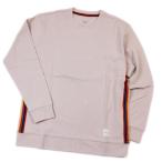 ルームウエア メンズ ポールスミス 長袖 Tシャツ カットソー クルーネック アーティストストライプテープ トップス M L LL ライトベージュ ギフト おしゃれ 新品