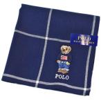 ポロ ラルフローレン ハンカチ 1枚 メンズ ブランド POLO Ralph Lauren 紺 ネイビー チェック ポロベア ベア くま ロゴ ギフト
