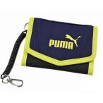  Puma кошелек три складывать Kids мужчина бренд бумажник темно-синий желтый ученик начальной школы ученик неполной средней школы Junior ребенок пружина цепь есть 