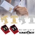 KING ICE キングアイス カフリンクス DEATH ROW RECORDS X KING ICE - DEATH ROW CUFFLINKS 14Kゴールドメッキ ホワイトゴールドメッキ メンズ ブランド 人気[ア